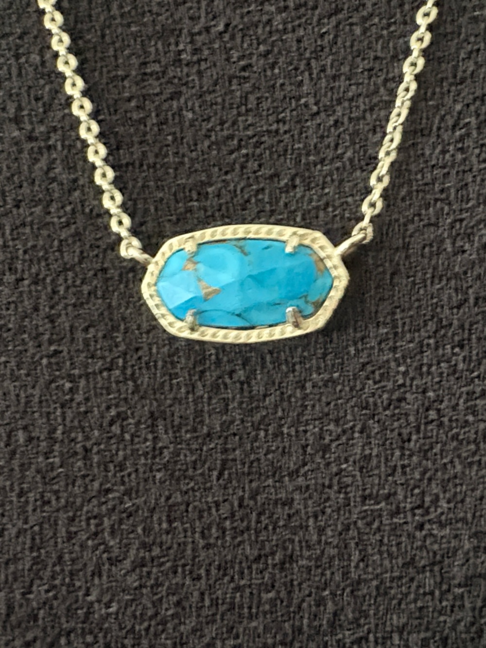 Lot of 2 NEW [Kendra Scott] Lexi Hoop Earrings/Elisa Turquoise Magnesite Pendant - Picture 10 of 14